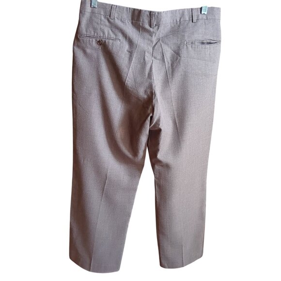 33x28 Mens True Vintage Rayon/Dacron Dress Pants Flat Front 1970's Lawyer Prep - Picture 2 of 7